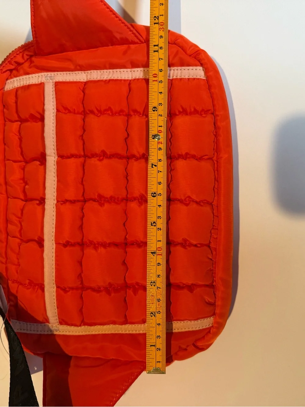 NWT FP Movement Quilted Muff Sling Bag Flame Red Sherpa Hand Warmer